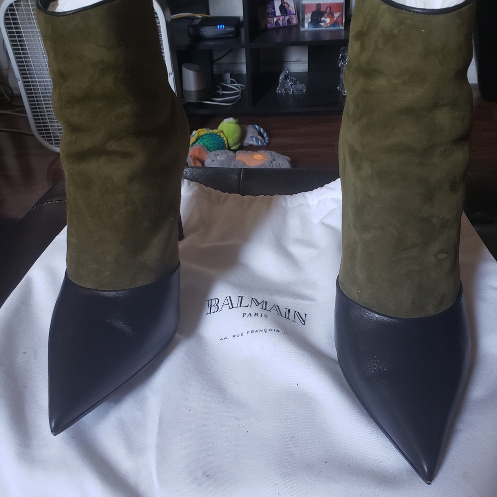 Leather and Suede ankle boot